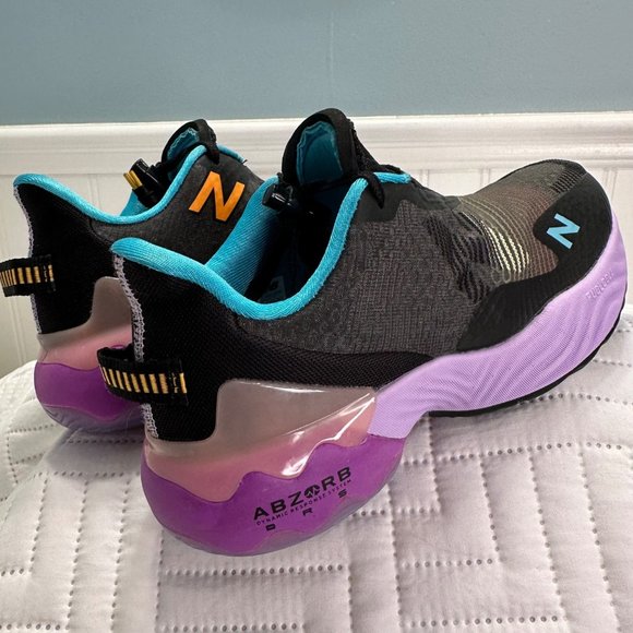 New Balance Size 6 WRBL TAK1 Fuelcell Rebel Tr V1 Black/Summer Aqua/Cyber Lilac - Picture 8 of 16